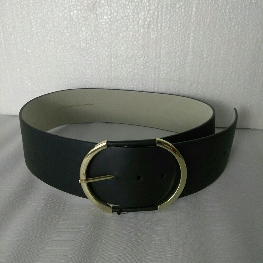 White house Black Market Genuine leather black
